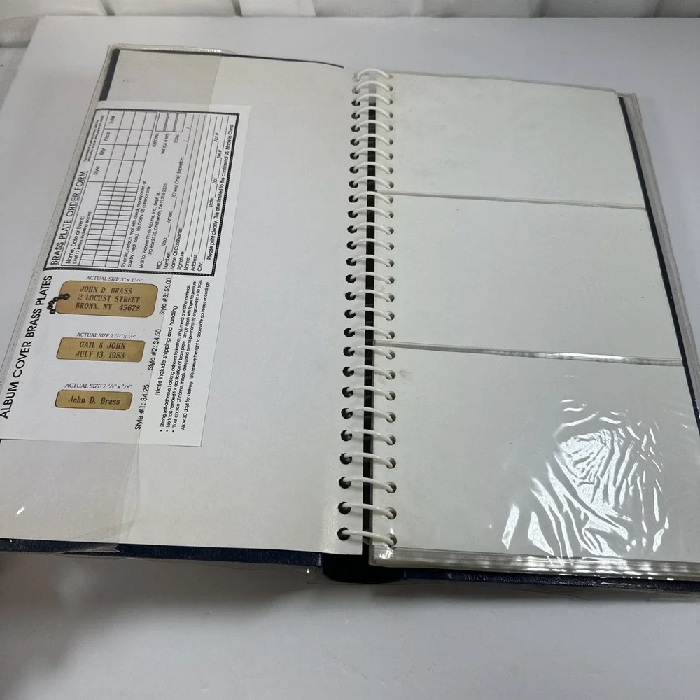 Vintage 1998 Pioneer Blue Gold Photo Album 204 Pocket 4